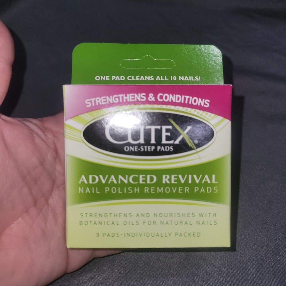 3 Pack Cutex One Step Pads Nail Polish Remover Pads
